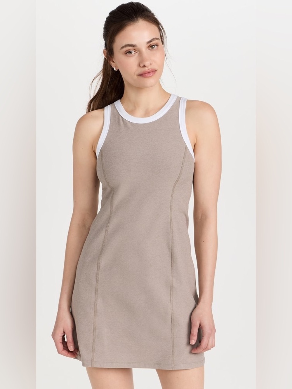 Beyond Yoga Dress Spacedye Outlines Athletic Tan Size Large